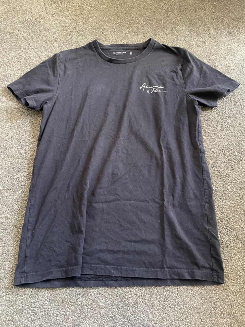 Young men’s M Abercrombie & Fitch Men's Black Crewneck Logo T-Shirt
